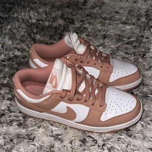 Nike Women's White and Brown Sneakers